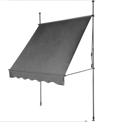 Clamp Awning Balcony Manual Dark Grey 1.5*1.3m