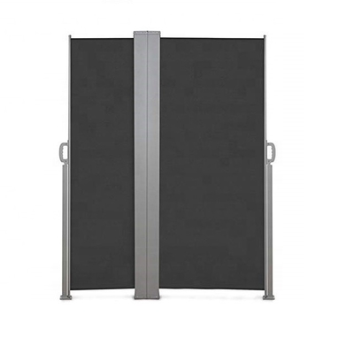 Double Side Awning, 160 x 600 cm Sun Protection, Made of Polyester, Dark grey