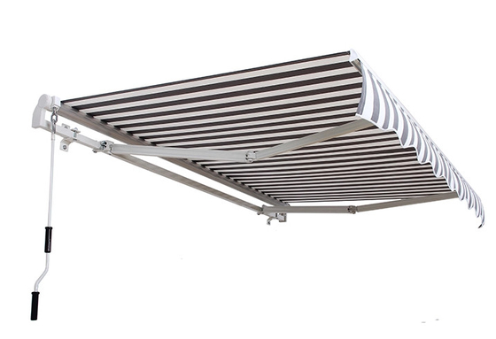 Retractable Awning, Polyester, Stripe 300 X 200 Cm