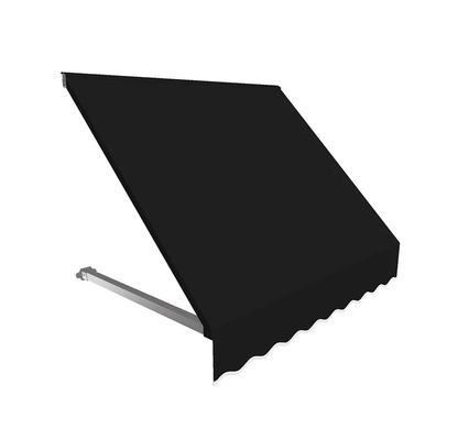 Clamp Awning, Dark Grey, Sun Protection,For Balcony, Window, Polyester