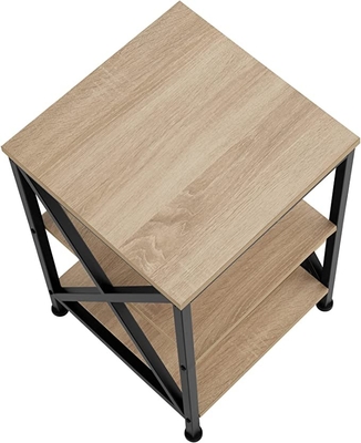 Side Table End Table Nightstand, Easy to Assemble, For Living Room Bedroom, 40x40x60cm