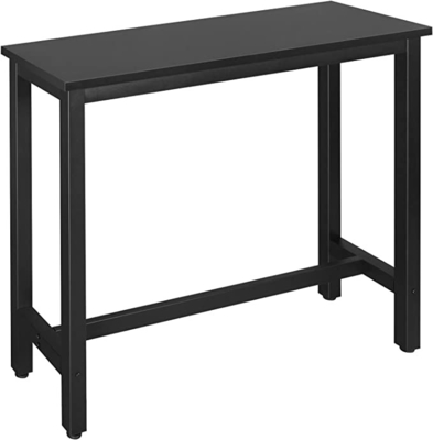 Bar Table Dining Table Metal Frame Industrial Design Easy Assembly Vintage Brown