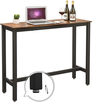 Dining Table Kitchen Table Metal Frame Industrial Design Easy Assembly Oak White