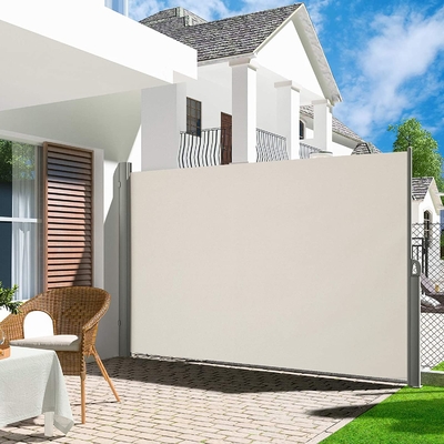 Patio Terrace Sun Shade Outdoor Canopy Side Awning Grey Screen Auvent Retractable