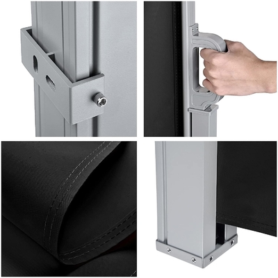 Horizontal Retractable Outdoor Privacy Screen Manual Side Awning