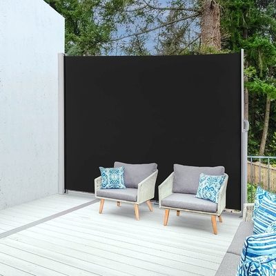 Horizontal Retractable Outdoor Privacy Screen Manual Side Awning