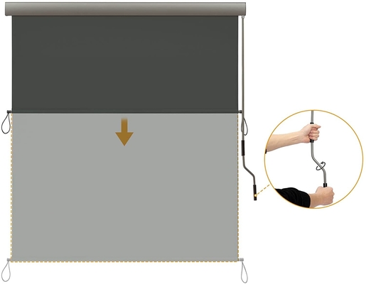 Vertical Drop Down Window Awning Balcony Drop Awning Sun Shade Roller Blind Drop Awning
