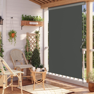 Vertical Drop Down Window Awning Balcony Drop Awning Sun Shade Roller Blind Drop Awning
