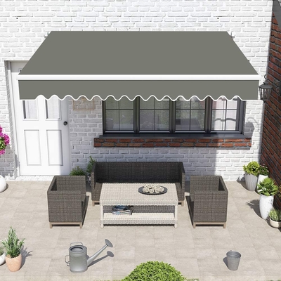 Outdoor Retractable Awning Factory Wholesale Pergola Roof 250*200 cm Side Manual Sun Awnings