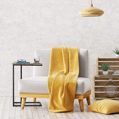 C Shaped Side End Table with Stable Metal Frame, Sofa Couch Table for Coffee Snack Laptop