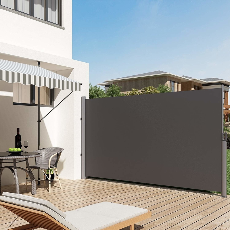 Outdoor Patio Retractable Side Awning Sun Shade Wind Protection Sliding Privacy Walls Markiza Boczna