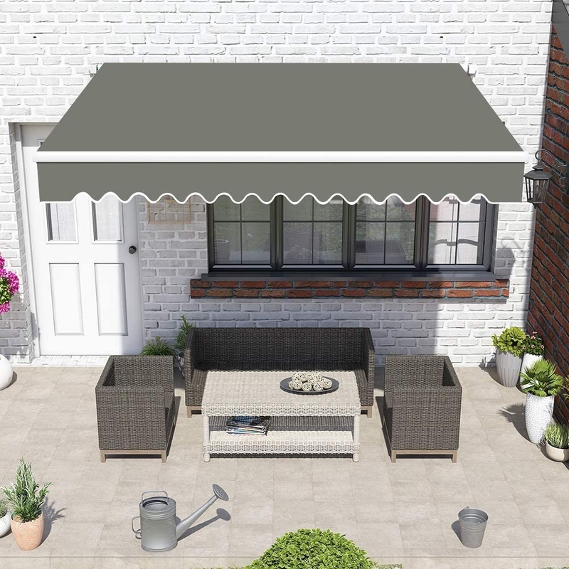 Outdoor Retractable Awning Factory Wholesale Pergola Roof 250*200 cm Side Manual Sun Awnings